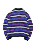 uniform experiment 25A/W MOHAIR BORDER KNIT BLOUSON [ UE-252065 ]