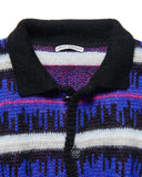 uniform experiment 25A/W MOHAIR BORDER KNIT BLOUSON [ UE-252065 ]