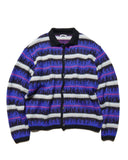 uniform experiment 25A/W MOHAIR BORDER KNIT BLOUSON [ UE-252065 ]