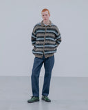 uniform experiment 25A/W MOHAIR BORDER KNIT BLOUSON [ UE-252065 ]