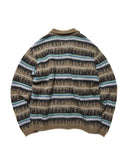 uniform experiment 25A/W MOHAIR BORDER KNIT BLOUSON [ UE-252065 ]