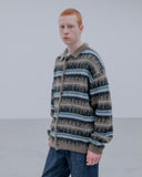 uniform experiment 25A/W MOHAIR BORDER KNIT BLOUSON [ UE-252065 ]