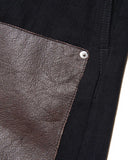 uniform experiment 26S/S LEATHER DOUBLE KNEE DENIM PAINTER PANTS [ UE-260005 ]