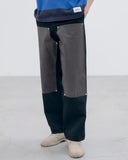 uniform experiment 26S/S LEATHER DOUBLE KNEE DENIM PAINTER PANTS [ UE-260005 ]