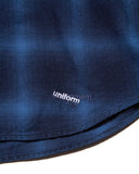 uniform experiment 26S/S ROPE INDIGO RELAX-FIT SHIRT [ UE-260015 ]