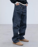 [ Pre-order ] uniform experiment 26A/W RIGID DENIM WIDE-FIT JEANS [ UE-262022 ]