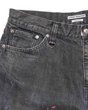 [ Pre-order ] uniform experiment 26A/W DAMAGED DENIM WIDE-FIT JEANS [ UE-262025 ]
