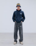 [ Pre-order ] uniform experiment 26A/W DAMAGED DENIM WIDE-FIT JEANS [ UE-262025 ]