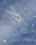 [ Pre-order ] uniform experiment 26A/W DAMAGED DENIM WIDE-FIT JEANS [ UE-262025 ]