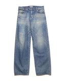 uniform experiment 26A/W DAMAGED DENIM WIDE-FIT JEANS [ UE-262025 ]