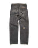 [ Pre-order ] uniform experiment 26A/W DAMAGED DENIM REGULAR-FIT JEANS [ UE-262026 ]