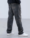 [ Pre-order ] uniform experiment 26A/W DAMAGED DENIM REGULAR-FIT JEANS [ UE-262026 ]