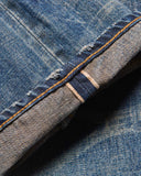 [ Pre-order ] uniform experiment 26A/W DAMAGED DENIM REGULAR-FIT JEANS [ UE-262026 ]