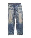 uniform experiment 26A/W DAMAGED DENIM REGULAR-FIT JEANS [ UE-262026 ]