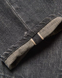 [ Pre-order ] uniform experiment 26A/W DAMAGED DENIM TAPERED-FIT JEANS [ UE-262027 ]