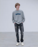 [ Pre-order ] uniform experiment 26A/W DAMAGED DENIM TAPERED-FIT JEANS [ UE-262027 ]