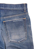 [ Pre-order ] uniform experiment 26A/W DAMAGED DENIM TAPERED-FIT JEANS [ UE-262027 ]