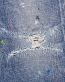 [ Pre-order ] uniform experiment 26A/W DAMAGED DENIM TAPERED-FIT JEANS [ UE-262027 ]