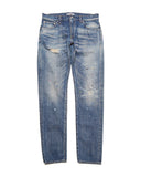 uniform experiment 26A/W DAMAGED DENIM TAPERED-FIT JEANS [ UE-262027 ]