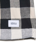 [ Pre-order ] uniform experiment 26A/W LINE FLANNEL CHECK DRAWCORD SHIRT [ UE-262040 ]