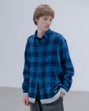 [ Pre-order ] uniform experiment 26A/W LINE FLANNEL CHECK DRAWCORD SHIRT [ UE-262040 ]
