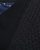 [ Pre-order ] uniform experiment 26A/W STAR PRINT CHECK PANELED CABLE KNIT [ UE-262049 ]