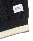[ Pre-order ] uniform experiment 26A/W STAR PRINT CHECK PANELED CABLE KNIT [ UE-262049 ]