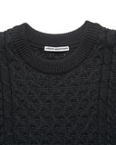 [ Pre-order ] uniform experiment 26A/W STAR PRINT CHECK PANELED CABLE KNIT [ UE-262049 ]
