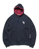 uniform experiment 26A/W STAR PRINT CHECK LINING SWEAT HOODIE [ UE-262050 ]