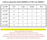 uniform experiment 26S/S BORDER L/S TEE [ UE-260040 ]