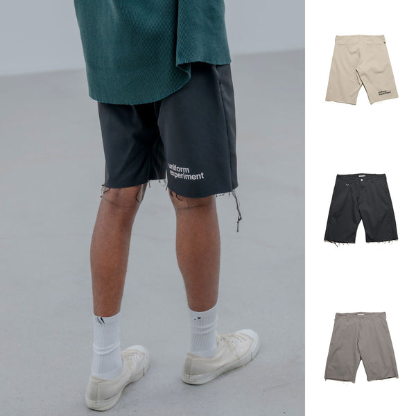 uniform experiment 25S/S HIGH STRETCH PIQUE CUT OFF SHORTS [ UE-250019 ] cotwo