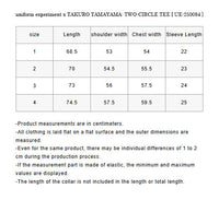 uniform experiment x TAKURO TAMAYAMA: TWO-CIRCLE TEE [ UE-250084 ]