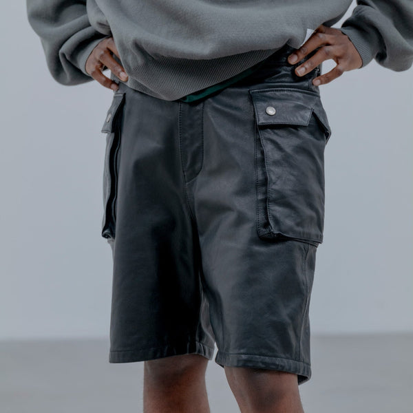 uniform experiment 25S/S LEATHER SHORTS [ UE-250005 ]