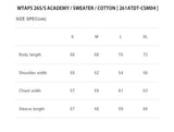 [ Pre-order ] WTAPS 26S/S ACADEMY / SWEATER / COTTON [ 261ATDT-CSM04 ]