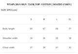 [ Pre-order ] WTAPS 26S/S SIGN / TANK TOP / COTTON [ 261ATDT-CSM33 ]