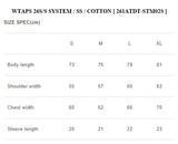 [ Pre-order ] WTAPS 26S/S SYSTEM / SS / COTTON [ 261ATDT-STM02S ]