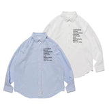 WTAPS 26S/S BD 01 / LS / CTPL. OXFORD. RF [ 261CWDT-SHM02 ] cotwo