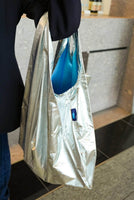 Blue Bottle Coffee x BAGGU Reusable Bag (Silver)