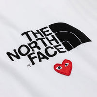 COMME des GARCONS Play The North Face x Play T-Shirt ( Ladies ) [ AE-T201-051-1 ]