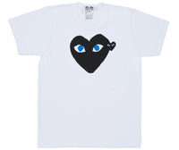 COMME des GARCONS Play Black Play T-Shirt With Blue Eyes ( Men ) [ AZ-T088-051-1 ]