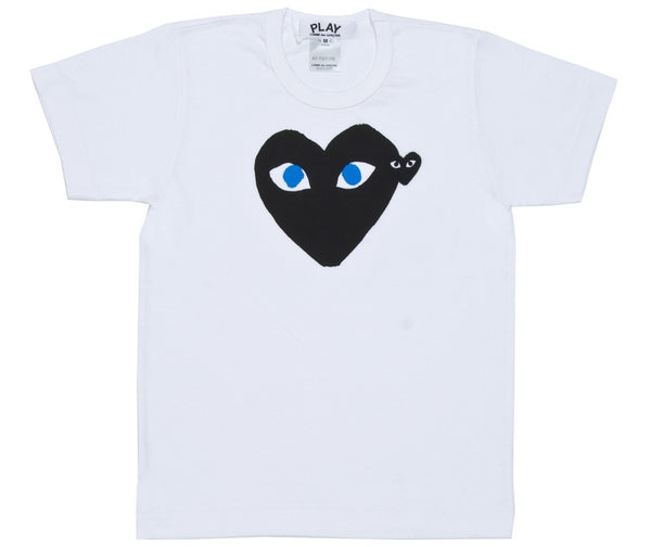 COMME des GARCONS Play Black Play T-Shirt With Blue Eyes  ( Ladies ) [ AZ-T087-051-1 ]