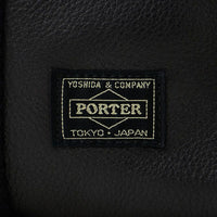 PORTER STAND TOTE BLACK LEATHER [ 384-05029 ]