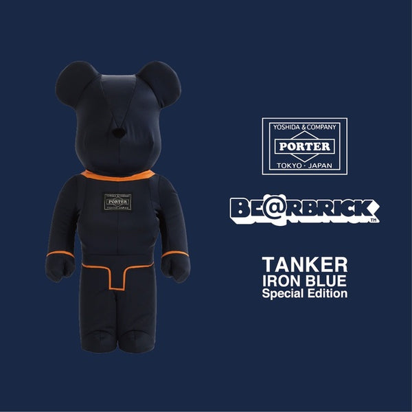 BE@RBRICK PORTER TANKER IRON BLUE 1000%-