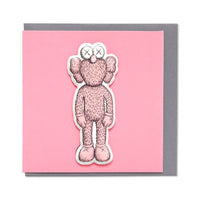 KAWS x NGV PUFFY STICKER & BLANK CARD [ BFF - Pink ]
