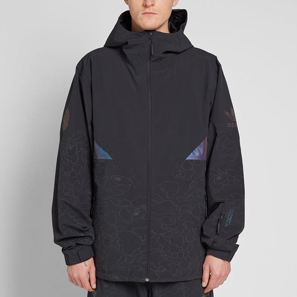 bape x adidas snow jacket black