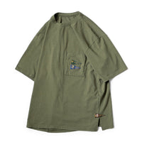 KAPITAL Tenjiku Pennant 3flags Pocket Tee [ EK-1223SC ]