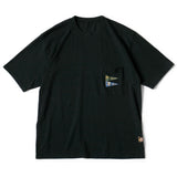 KAPITAL Tenjiku Pennant 3flags Pocket Tee [ EK-1223SC ]