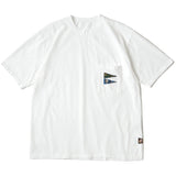 KAPITAL Tenjiku Pennant 3flags Pocket Tee [ EK-1223SC ]