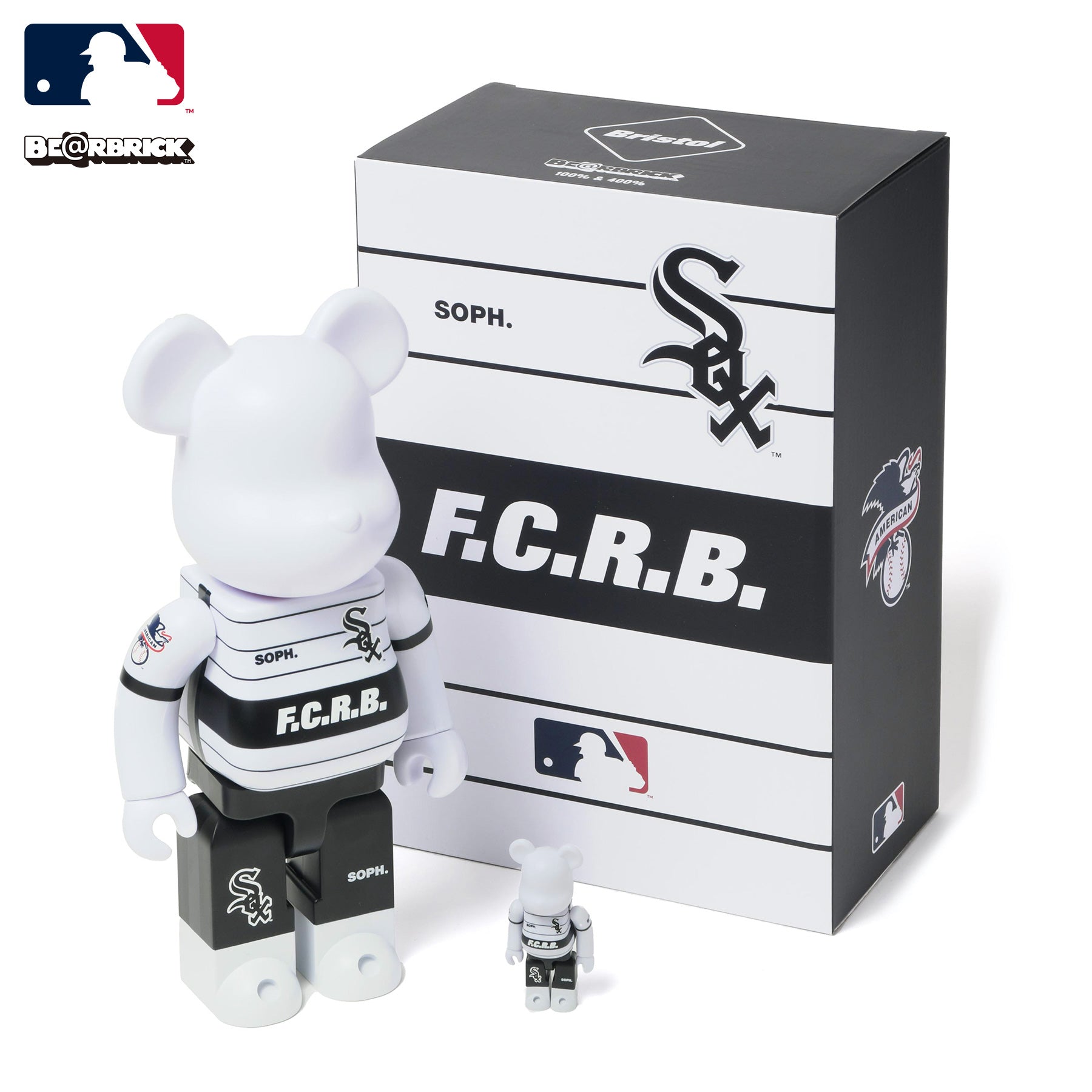 BE＠RBRICK SNOOPY(WHITE SOX) 100％&400％