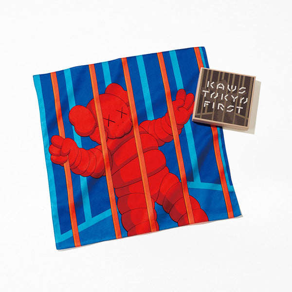 KAWS TOKYO FIRST Handkerchief [ NO EXIT ] – cotwohk